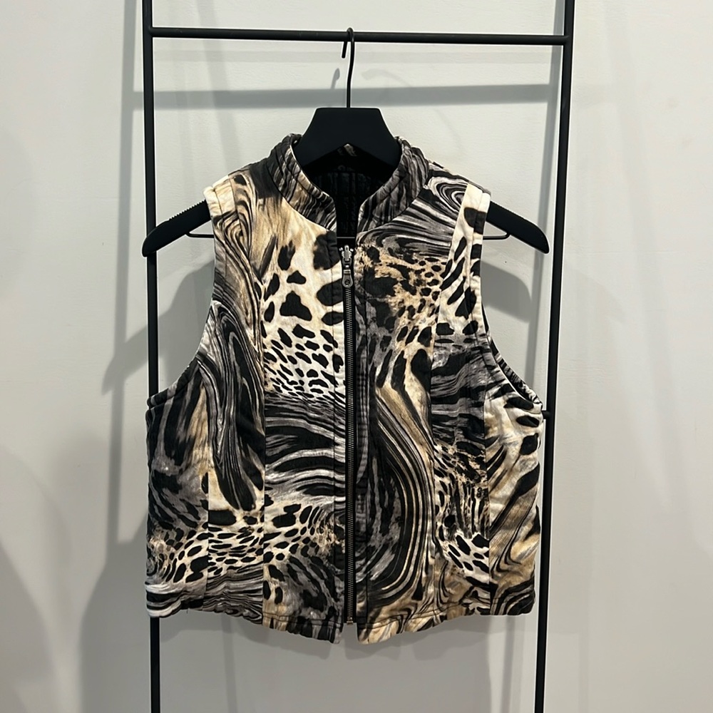 Vintage Animal print vest